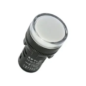 Dioda Kontrolka 230V LED 29mm AD16-22DS, bílá