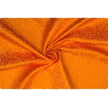Brokát ornamenty, oranžový, sartor.cz