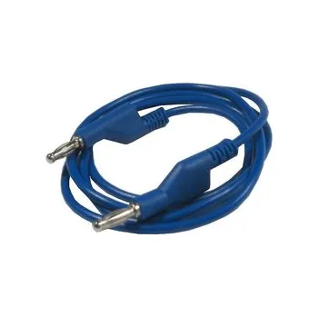 Síťový kabel Propojovací kabel 1mm2/ 2m s banánky modrý
