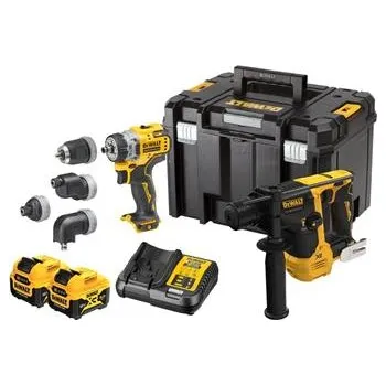 Elektrické nířadí DeWALT DCK2101P2T sada 12V AKU Vrtačky a kladiva, 2x5Ah, nabíječka
