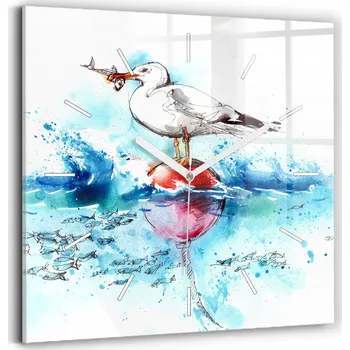 Hodiny Nástěnné hodiny Wallfluent modré 30 cm