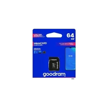 Paměťová karta Karta paměťová GOODRAM microSD 64GB s adaptérem