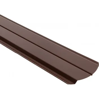 Plotovka Plechová plotovka Spazio oblá hnědá 80 cm