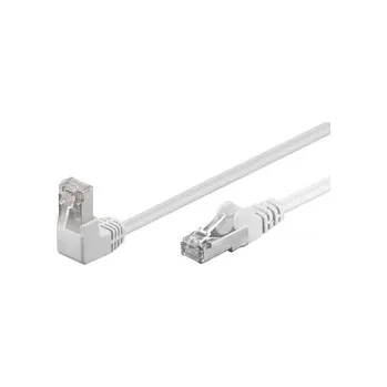 Síťový kabel LAN Patchcord kabel CAT 5E F/UTP 1x90 BÍLÁ 1m