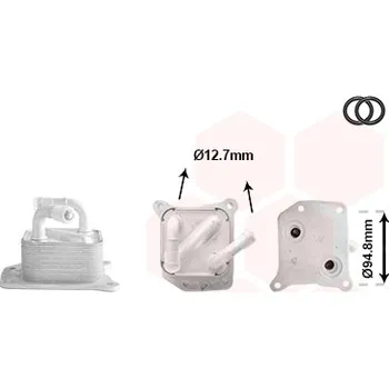 Chladič motoru Olejový chladič, motorový olej VAN WEZEL 13013702