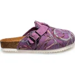 Jasný Pantofle TRENTO FURRY twist lila Velikost: 37