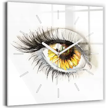 Hodiny Nástěnné hodiny Wallfluent žluté 30 cm