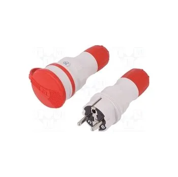 Elektrická zásuvka ZWG-54/GR-RD