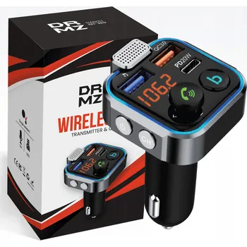 FM transmitter BLUETOOTH FM TRANSMITTER DO AUTA 3x USB ADAPTÉR RYCHLÁ NABÍJEČKA MP3