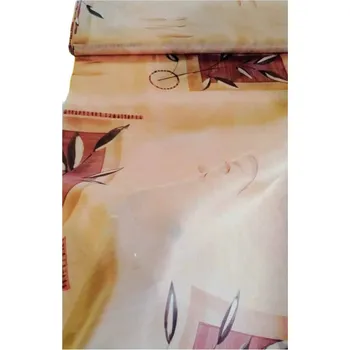 Dekorační látka-Voál s větvičkou