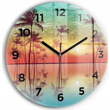 Hodiny Nástěnné hodiny Wallfluente modré 30 cm