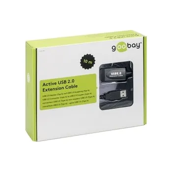 Datový kabel Hi-Speed Goobay 10m aktivní prodlužovací kabel USB 2.0