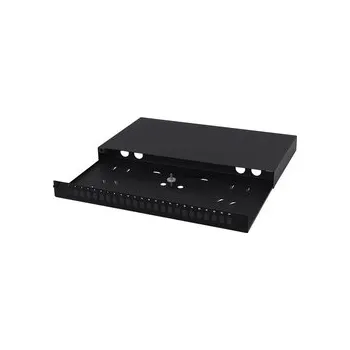 Rozvaděč 19" 1U 24xSC Simplex rozvodnice, černá, pevná