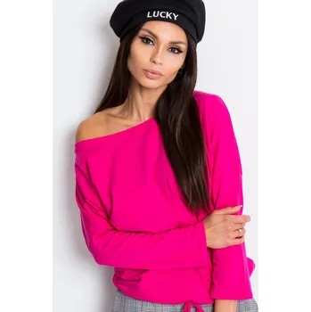 Dámské tričko Dámské růžové tričko na utažení v pase RV-BZ-4691.96-fuchsia Velikost: XS