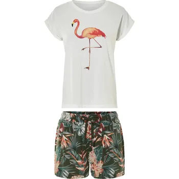 Dámské pyžamo esmara® Dámské pyžamo (bílá/zelená, M(40/42))