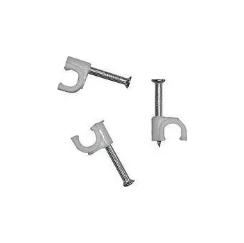 Stahovací páska Flop. kulatý držák kabelu KN-7 mm bílý - 100 ks