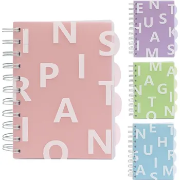 Blok Spirálový zápisník, linkovaný, A6 /105 listů, obal z PVC (mix 4 barev)