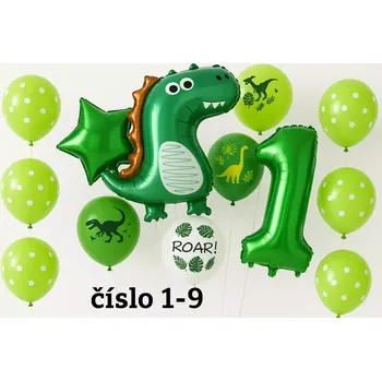 Balónek Narozeninové balónky s Dinosaurem číslo 7