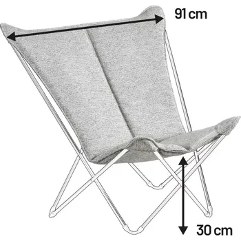 Křeslo Náhradní potah křeslo SPHINX Tundra šedá Granit