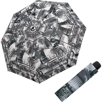 Deštník DERBY Hit Mini Youth Black White - dámský skládací deštník vícebarevný 70065PYCZ