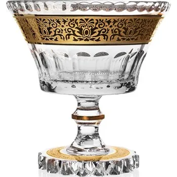 Bohemia Crystal Ručně broušená mísa na noze Cipísek Romantic 205mm