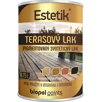 Lak na dřevo Estetik terasový olej 0,75L Teak 0,75 l
