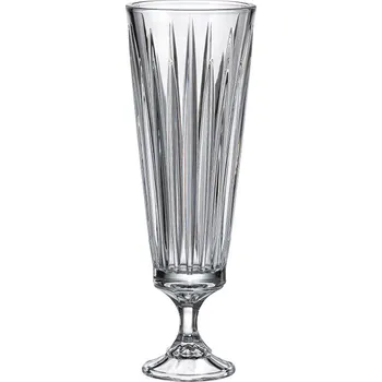 Váza Bohemia Crystal Váza na noze Nova Venus 370mm