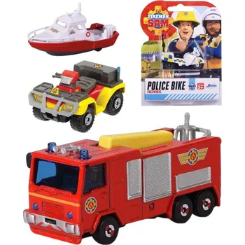 autodráha Dickie Auto kovové Požárník Sam 1:64 volný chod 8 druhů