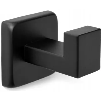 Věšák VĚŠÁK HÁČEK NA RUČNÍKY DO KOUPELNY KUCHYŇSKÝ KOVOVÝ NÁSTĚNNÝ ČERNÝ LOFT