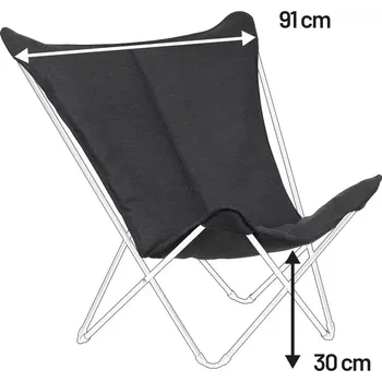 Křeslo Náhradní potah křeslo SPHINX Hedona šedá Onyx