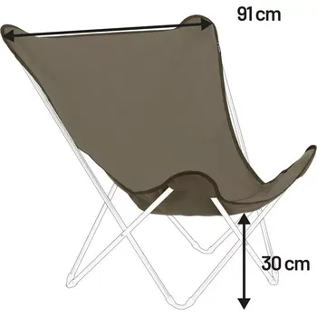 Křeslo Náhradní potah křeslo POP UP XL Airlon hnědá Grés