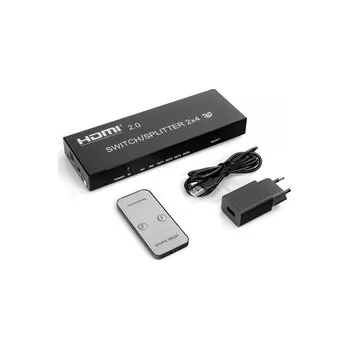 Video kabel Matrix HDMI 2/4 Spacetronik SPH-M241 4K 60Hz