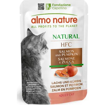 Krmivo pro kočku 6x55g Almo Nature Cat HFC kapsičky Multipack - losos & dýně
