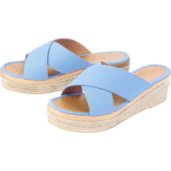 Dámské sandále esmara® Dámské sandály na klínku (modrá, 41)