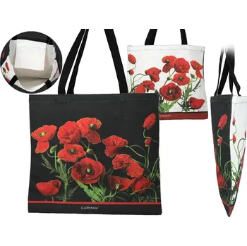 Carmani® Carmani - Plátěná taška Vlčí máky - 40x43cm