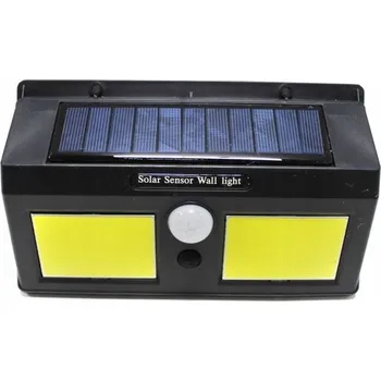 Venkovní osvětlení SOLÁRNÍ LAMPA 40 LED HALOGEN BÍLÁ STUDENÁ SE SENZOREM POHYBU A SOUMRAKU WMC