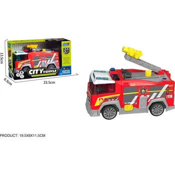 autíčko CITY Vehicle Auto na setrvačník s efekty Hasiči