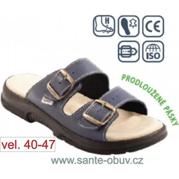 Dámská zdravotní obuv SANTÉ N/517/39P/86/CP MODRÁ zdravotní PRACOVNÍ pantofel , modrá - 41