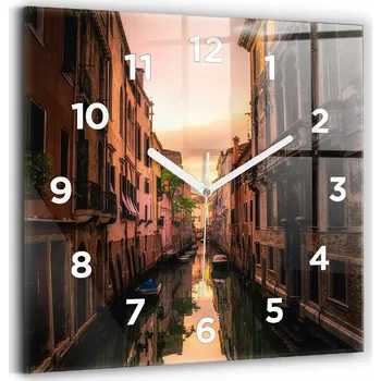 Hodiny Nástěnné hodiny Wallfluent černé 30 cm