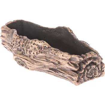 Biokrb Betonový obal na truhlík Kmen hnědá, 27 x 11 cm