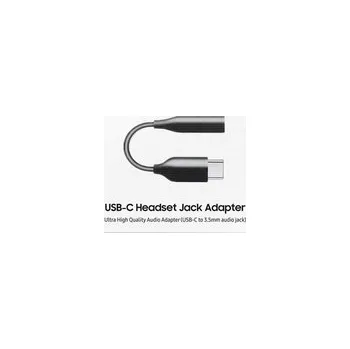 Sluchátka Adaptér SAMSUNG EE-UC10 USB-C / JACK 3,5mm (pro poslech hudby) Black