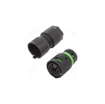 Elektrická zásuvka 3802/V-M-4P-BK