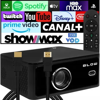 Projekční technika MaxSHOW Projektor: Chytrý Full HD | Android 9, WiFi, Autofocus