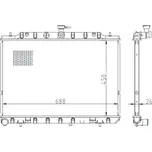 Chladič, chlazení motoru HART 643 023
