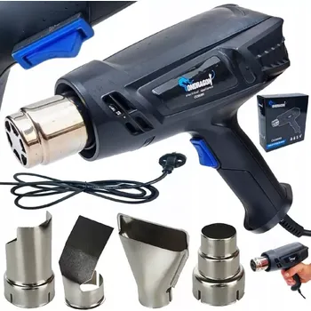 Horkovzdušná pistole Ondragon Elektrická horkovzdušná opalovací pistole 2200W 600°C s kufříkem ONDRAGON OD9080