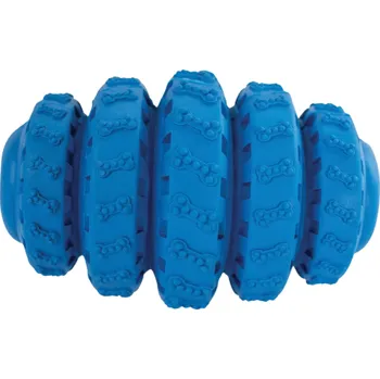 Hračka pro psa HipHop Rolling Tires na pamlsky s vanilkou extra robustní 8.5cm Modrý