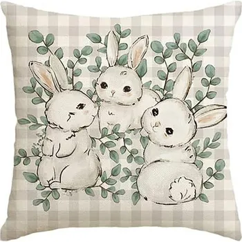 Povlak na dekorativní polštářek Lněný povlak na polštář TRISPRING 45x45 cm, krémový