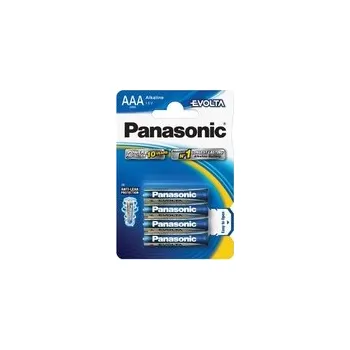 Baterie AAA (R03) alkalická PANASONIC Evolta 4ks / blistr