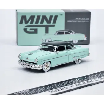 autíčko Lincoln Capri - 1954, zelená, Mini GT barva Parklane, 1:64