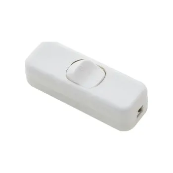 vypínač mezišňůrový vypínač 250V/3A bílý